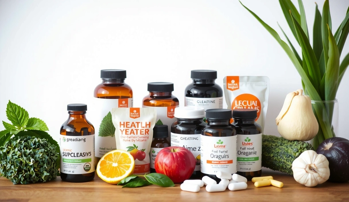 Surtido de suplementos naturales y vitaminas de alta calidad en Vitaminaszaragozacx, mostrando una variedad de frascos y paquetes con ingredientes orgánicos y naturales.